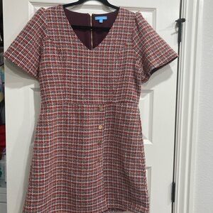 Draper James Red and White Plaid Mini Dress